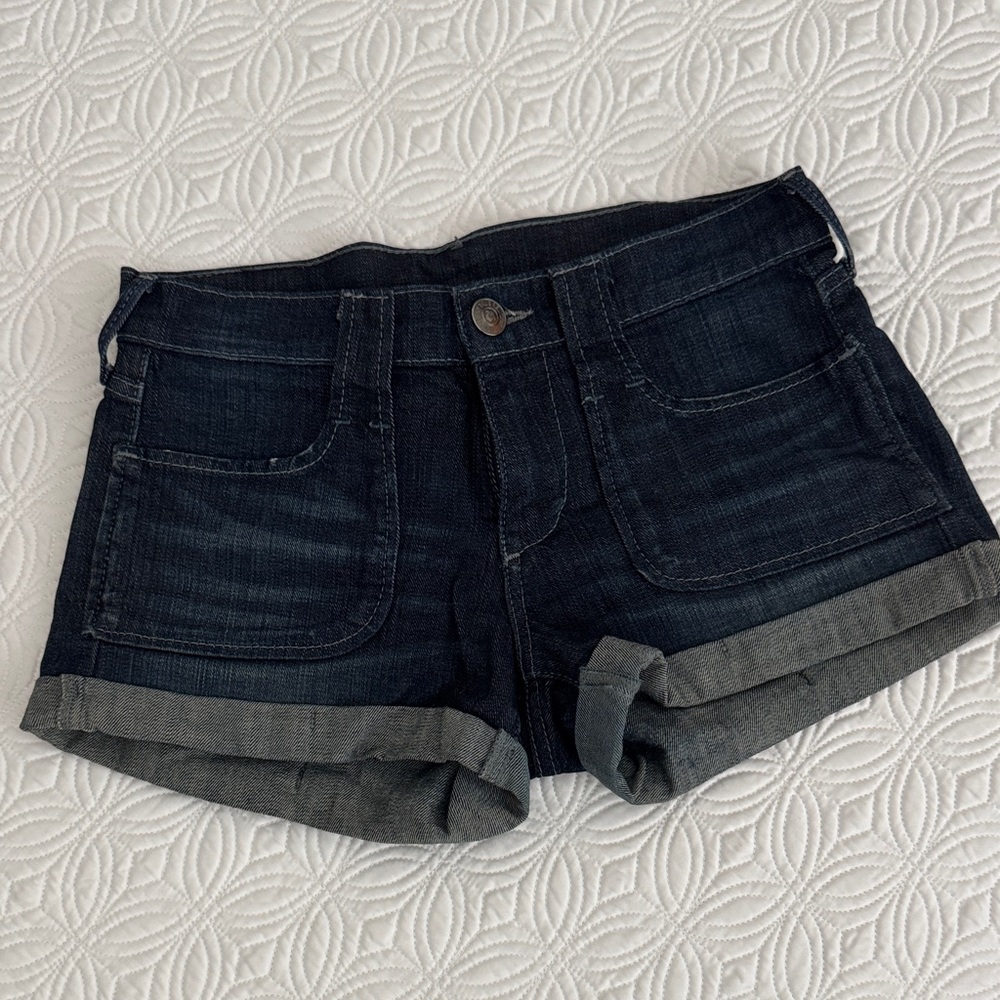 True religion Dark Blue Denim Women's Shorts